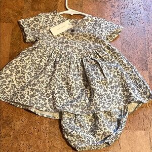 Quincy Mae Floral Baby Dress with Bloomers
